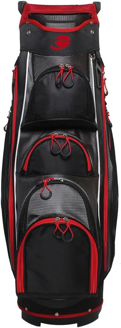 Orlimar CRX Cooler Golf Cart Bags with Removable Insulated Soft Cooler Bag, 15-Way Divider Top, Dedicated Putter Pitt