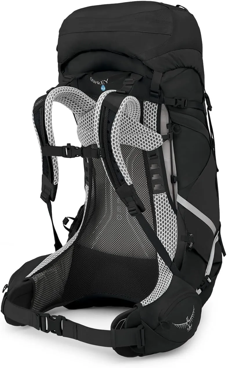 Osprey Atmos AG LT 50L Men's Backpacking Backpack, Black, S/M