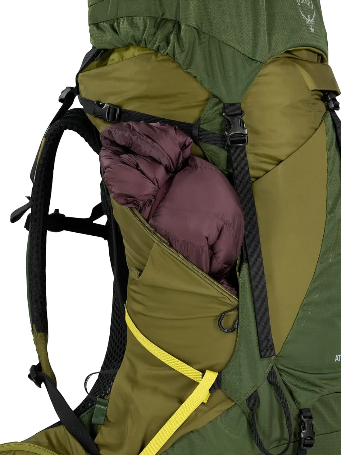 Osprey Atmos AG LT 50L Men's Backpacking Backpack, Black, S/M