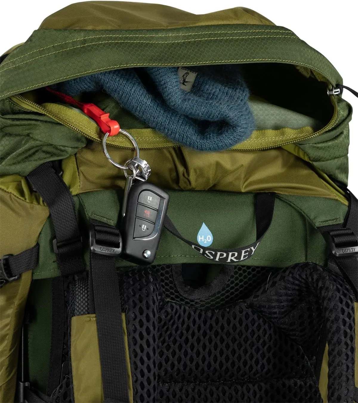 Osprey Atmos AG LT 50L Men's Backpacking Backpack, Black, S/M