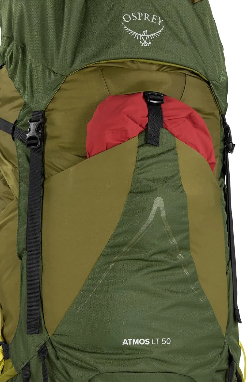 Osprey Atmos AG LT 50L Men's Backpacking Backpack, Black, S/M