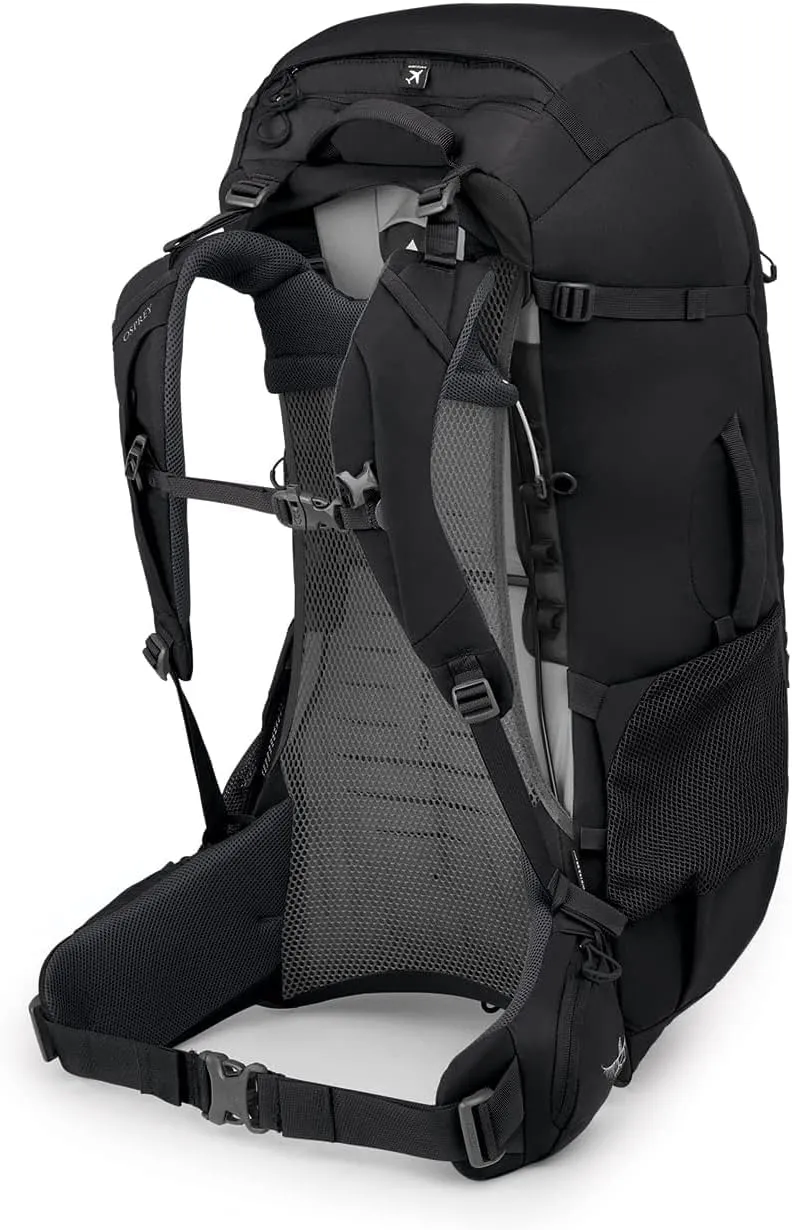 Osprey Farpoint Trek 55L Men's Travel Backpack, Black