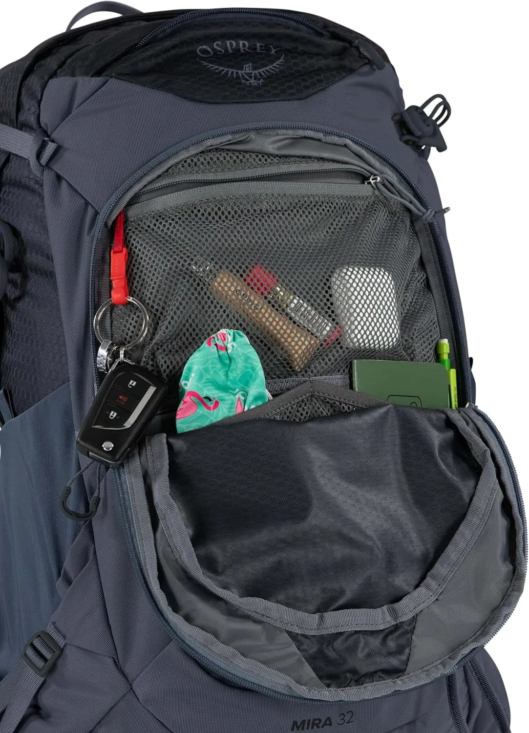 Osprey Mira 32L Women's Hiking Backpack with Hydraulics Reservoir, Anchor Blue