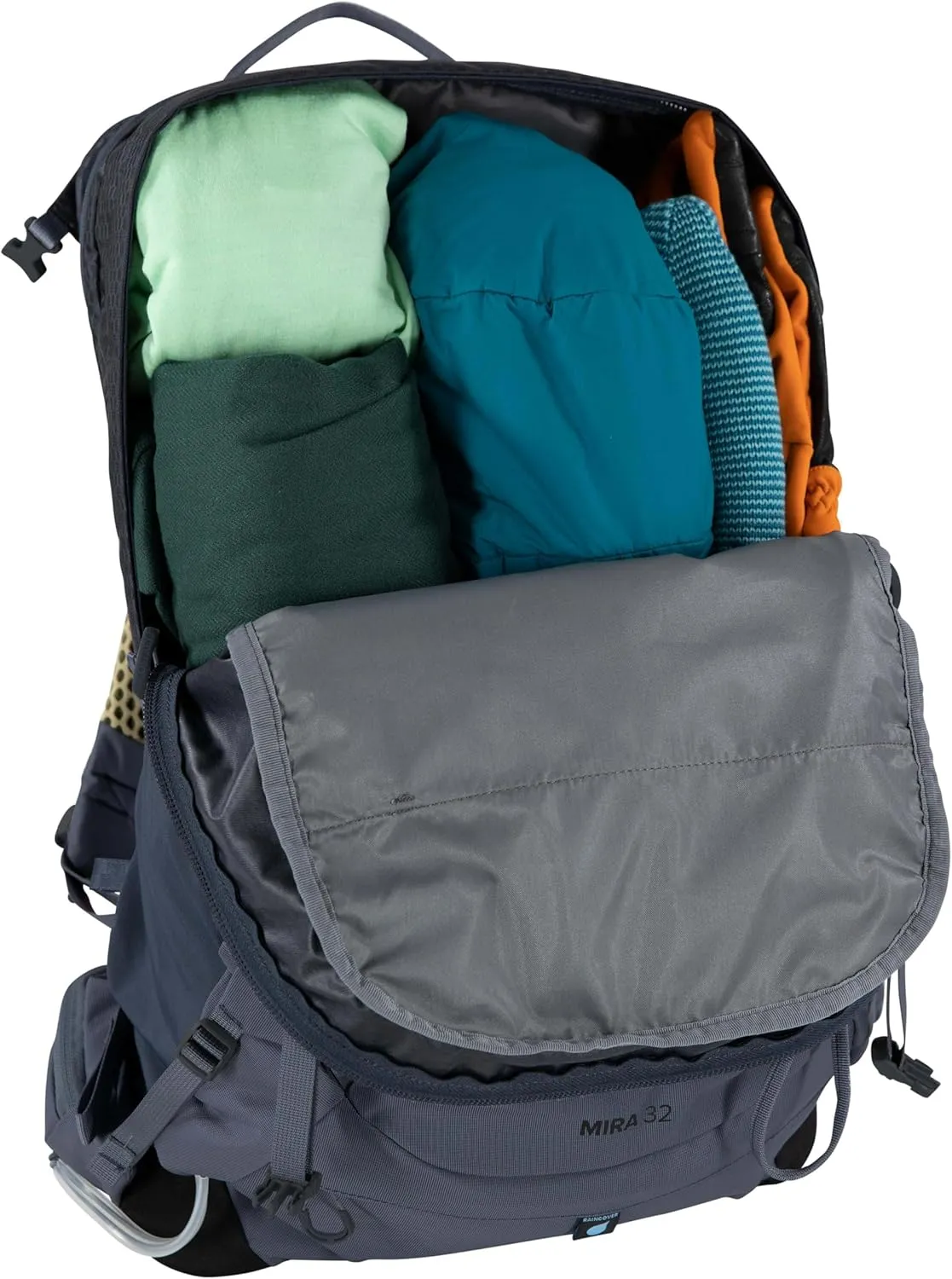 Osprey Mira 32L Women's Hiking Backpack with Hydraulics Reservoir, Anchor Blue