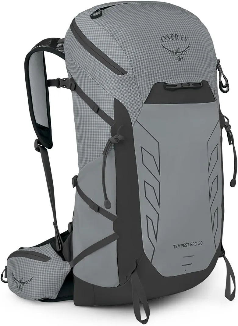 Osprey Tempest Pro 30L Women's Hiking Backpack with Hipbelt, Silver Lining