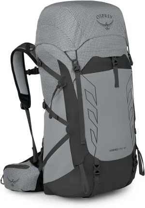 Osprey Tempest Pro 40L Women's Hiking Backpack with Hipbelt, Silver Lining, WXS/S