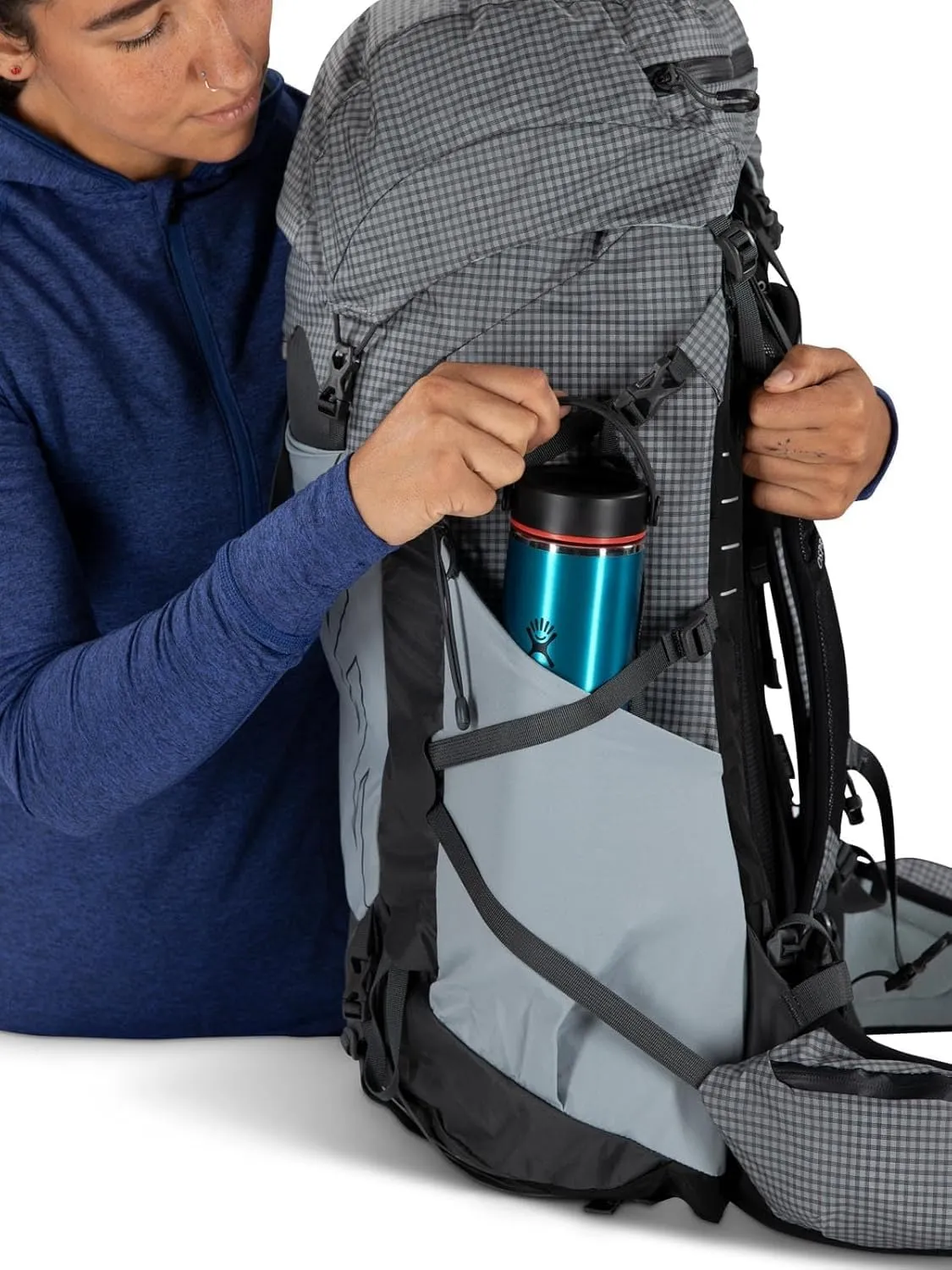 Osprey Tempest Pro 40L Women's Hiking Backpack with Hipbelt, Silver Lining, WXS/S