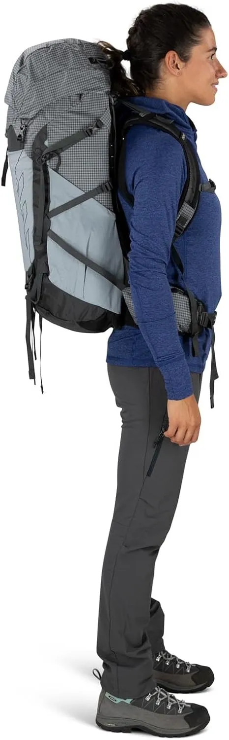 Osprey Tempest Pro 40L Women's Hiking Backpack with Hipbelt, Silver Lining, WXS/S