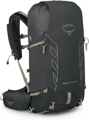 Osprey Tempest Velocity 30L Women's Hiking Backpack, Dark Charcoal/Chiru Tan, WM/L