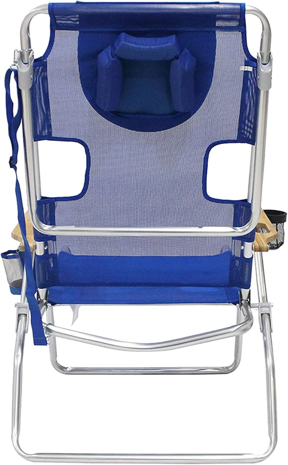 Ostrich 3-N-1 Lightweight Comfortable Altitude Outdoor Lounge Reclining 16-Inch Tall Beach Chair, Blue (3 Pack)