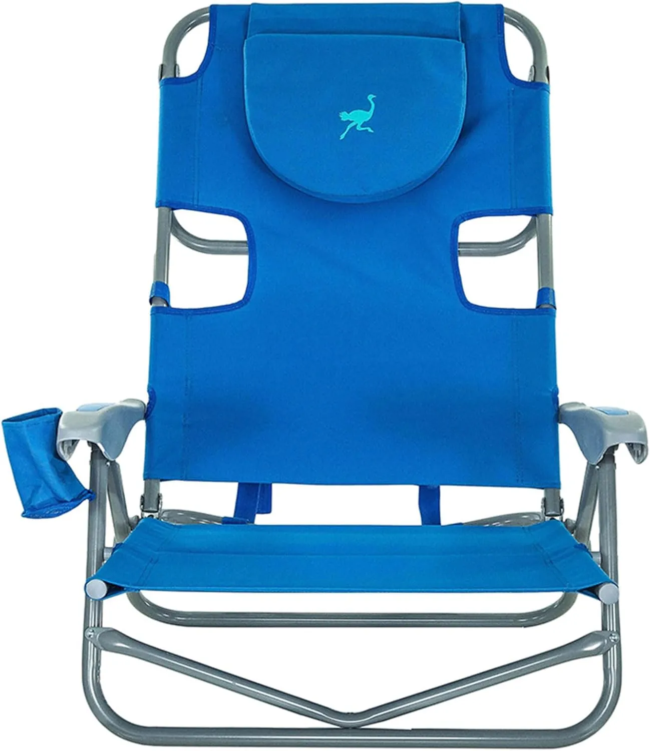 Ostrich On-Your-Back Outdoor Lounge 5 Position Reclining Beach Chair (2 Pack)