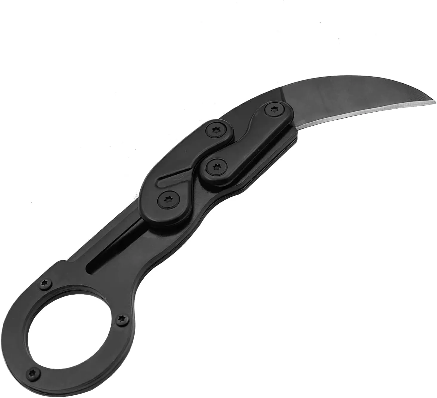 Outdoor Mini Camping Stainless Handle Survival Knife Multifunction Outdoor Tactical Rescue Tools Folding Hunting (new claw knife black)