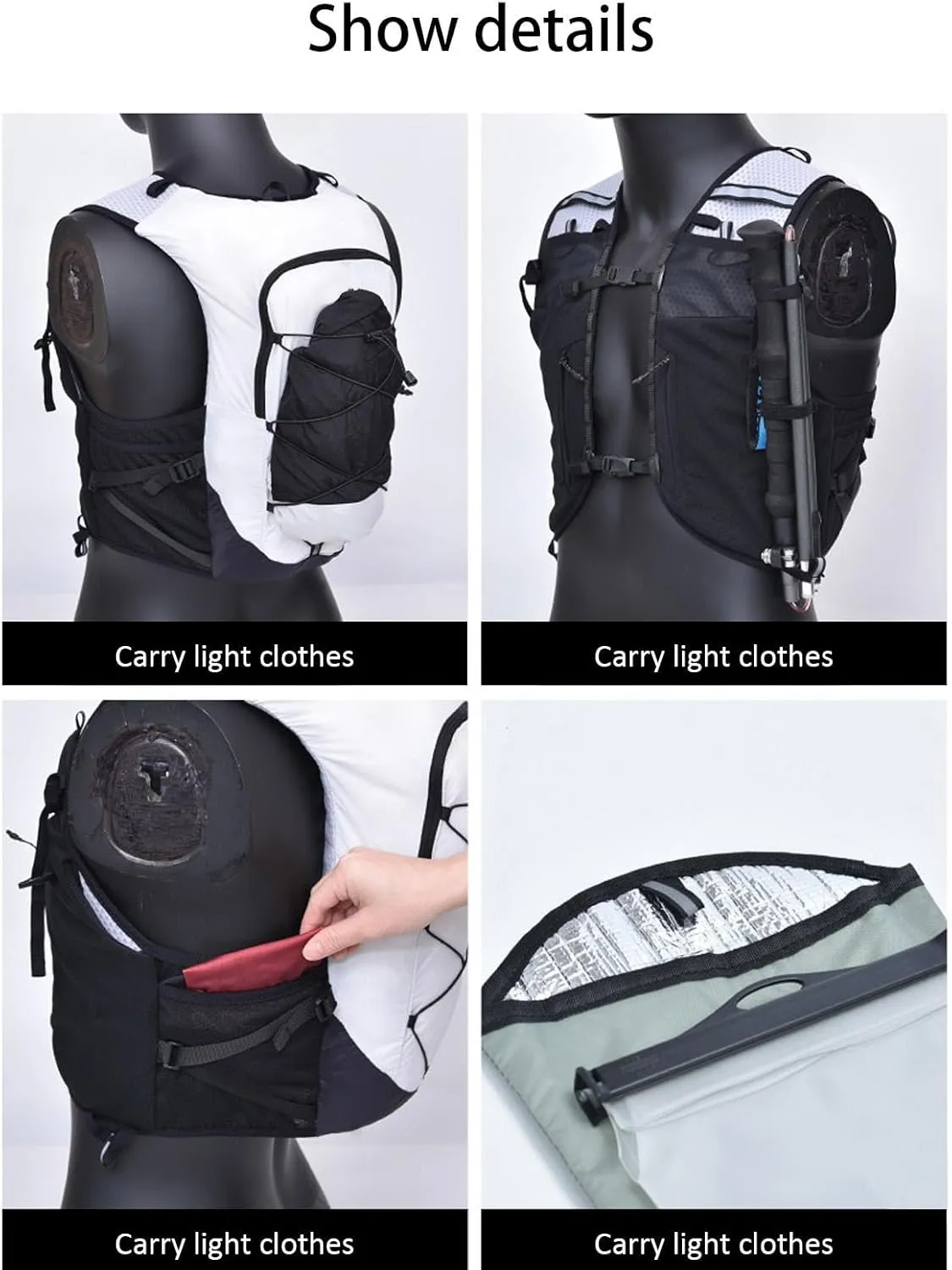 Outdoor Sports Trail - Running Backpack for Sports Trail | Cycling Hydration Packs Stable & Soft Hydration Pack for Outdoor Sports