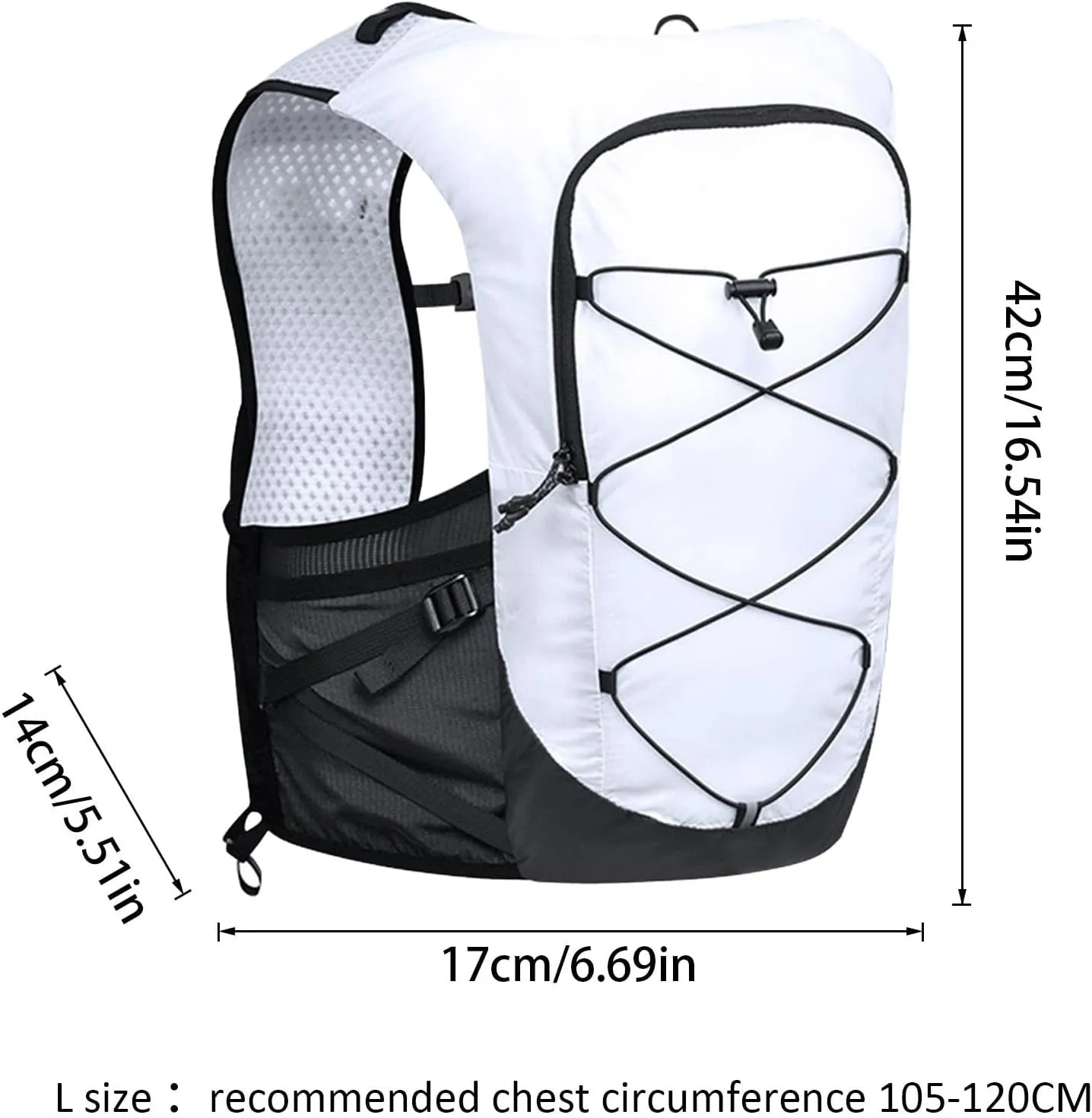 Outdoor Sports Trail - Running Backpack for Sports Trail | Cycling Hydration Packs Stable & Soft Hydration Pack for Outdoor Sports