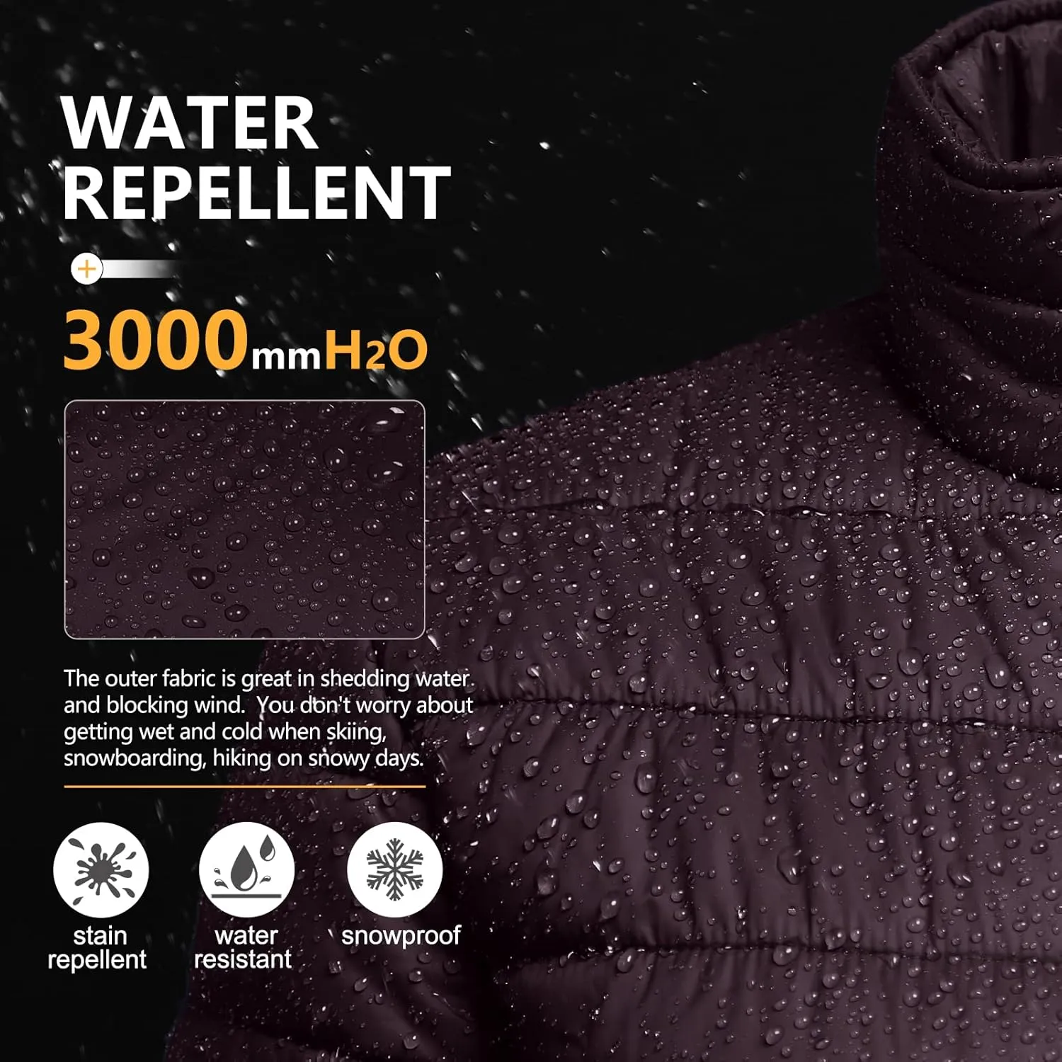 Outdoor Ventures Women's Packable Full-Zip Short Puffer Jacket Insulated Quilted Warm Lightweight Winter Coat