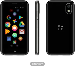 Palm Phone PVG100 (The Small Premium Unlocked Phone), 4G LTE, 32GB Memory, Titanium - Unlocked