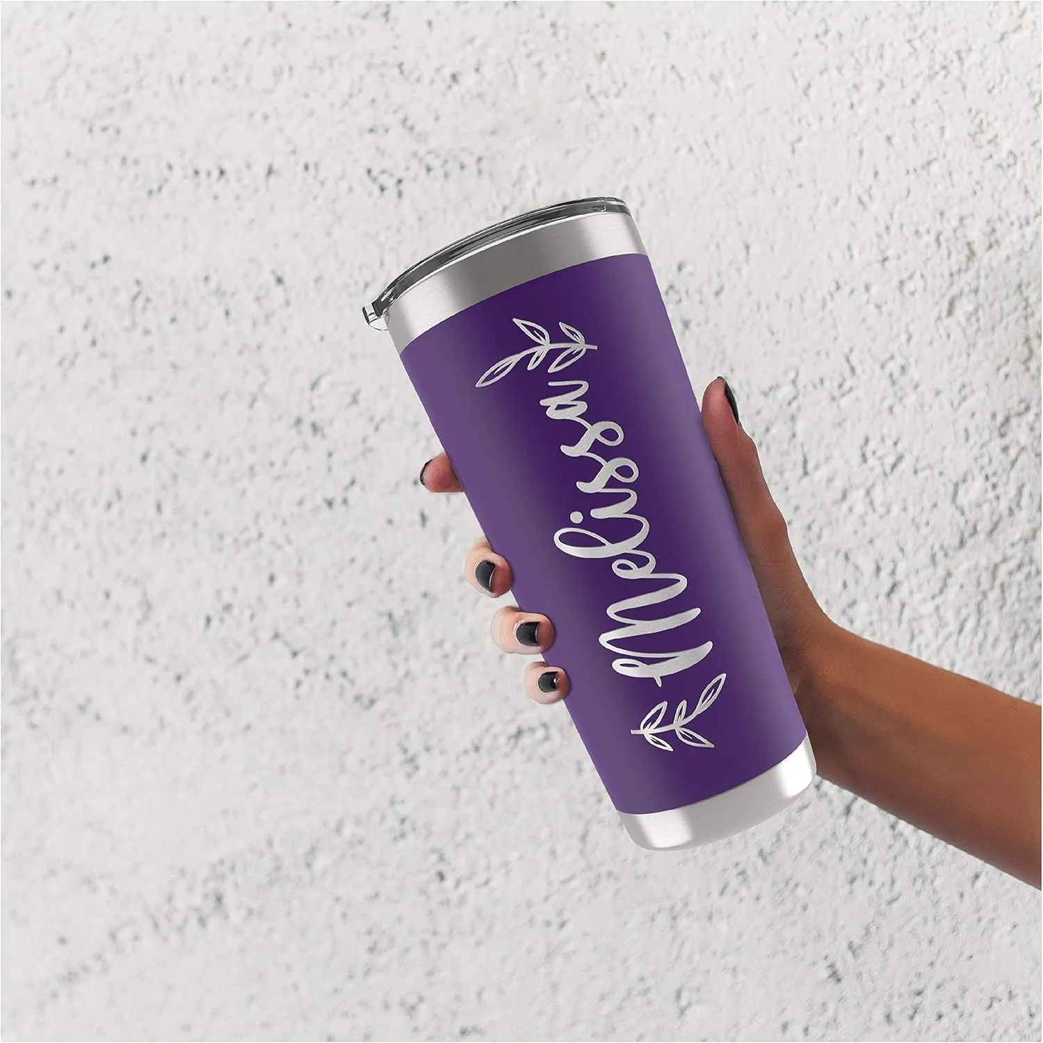 Personalized Tumblers with Lid, Stainless Steel Double Wall 30 oz Army Tumbler | 13 Colors & 10 Designs | Custom Engraved Insulated Tumbler w Name - Personalized Cups - Gifts for Women, Mom