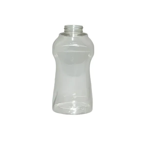 PET Shaped Clear Sauce Bottle - Reusable & BPA-Free