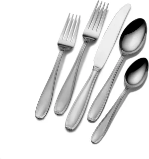 Pfaltzgraff Linden 20-Piece Stainless Steel Flatware Set, Service for 4