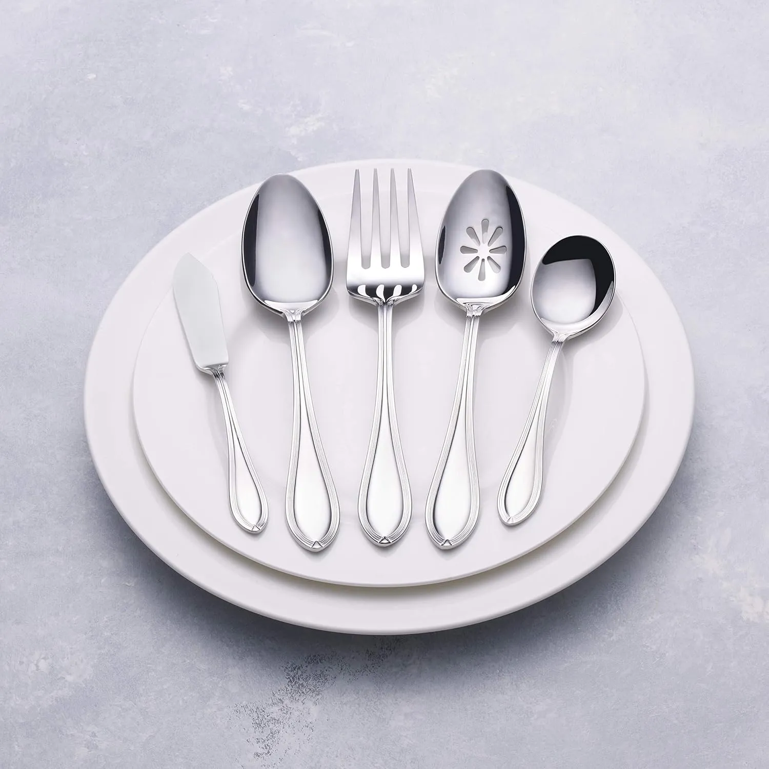 Pfaltzgraff Randall Flatware Set, 45-Piece, Stainless Steel