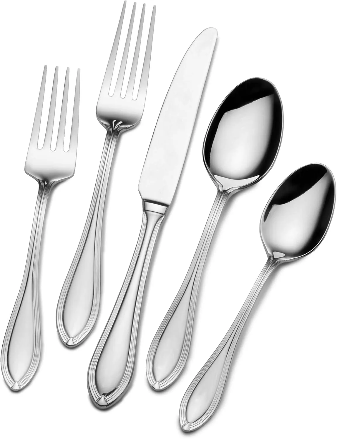 Pfaltzgraff Randall Flatware Set, 45-Piece, Stainless Steel