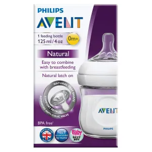 Philips AVENT Natural Polypropylene Bottle, Clear, 4 Ounce, 4 Count