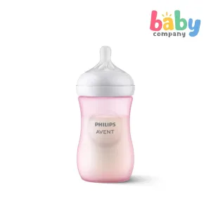 Philips Avent Natural Response Baby Bottle 1m  - 9oz/260ml, Pink