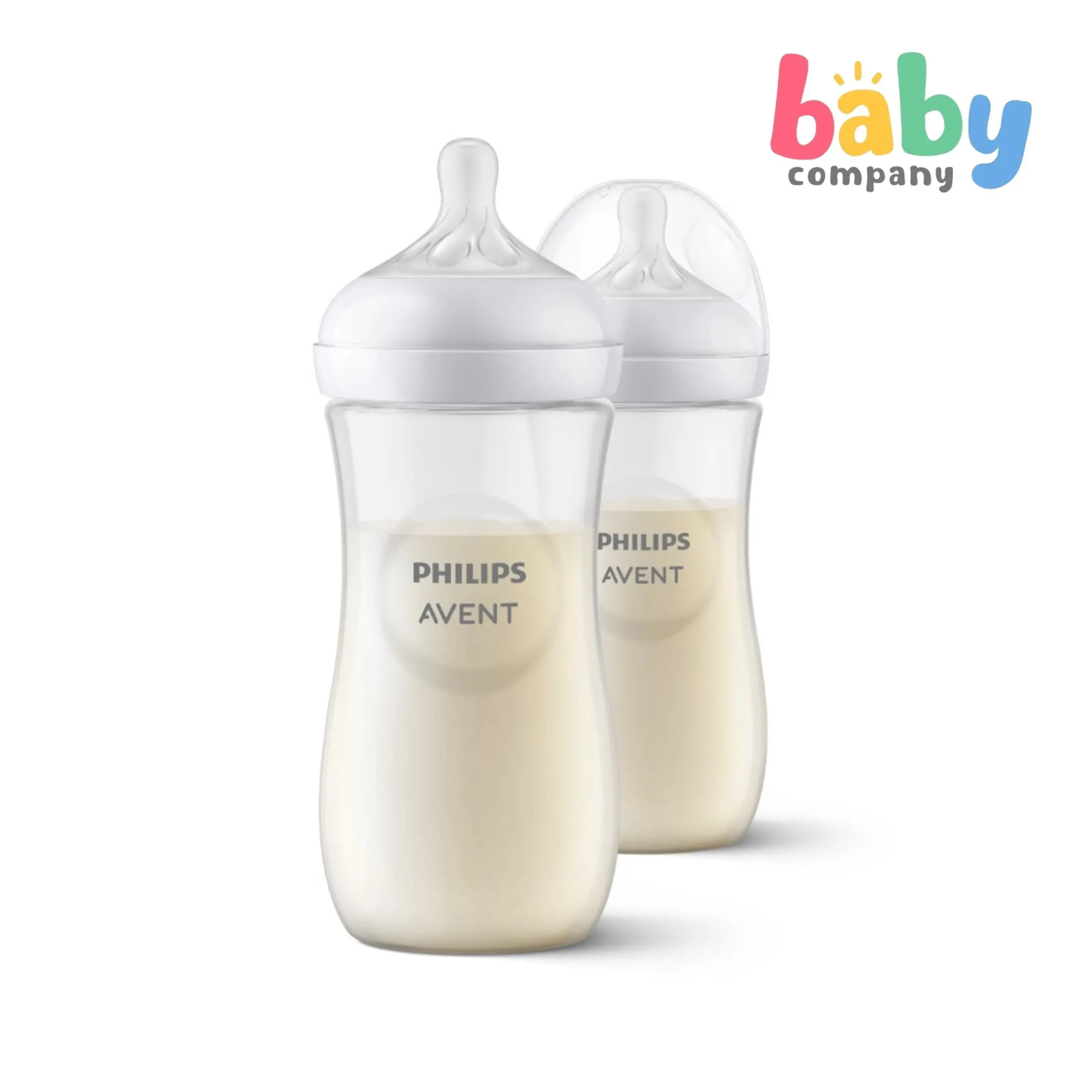 Philips Avent Natural Response Baby Bottle 3m  - 11oz/330ml, Pack of 2