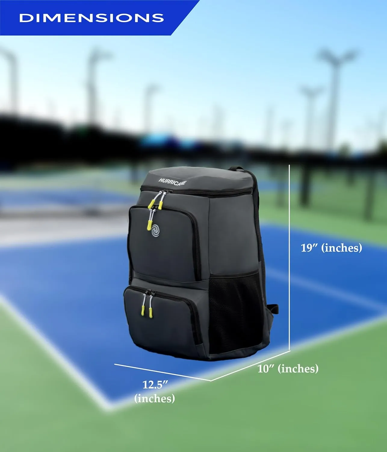 Pickleball Bag, Large Pickleball Backpack, spacious design with paddle storage, shoe compartment, thermal pocket, water bottle holder, fence hook. Ideal for all your pickleball gear