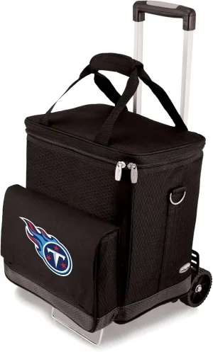 PICNIC TIME NFL Unisex-Adult NFL Cellar 6-Bottle Wine Carrier & Cooler Tote with Trolley