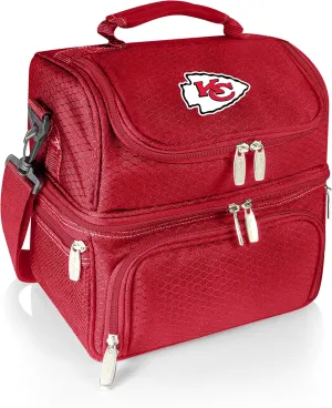 PICNIC TIME NFL unisex-adult NFL Pranzo Lunch Bag, Insulated Lunch Box with Picnic Set, Lunch Cooler Bag