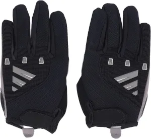 Pilipane Full Finger Cycling Gloves Shock Absorbing Touch Screen Anti Slip Workout Gloves Adjustable Wrist Size for Road Off Road Biking Outdoor Activities Elastic Fiber Cloth Microfiber