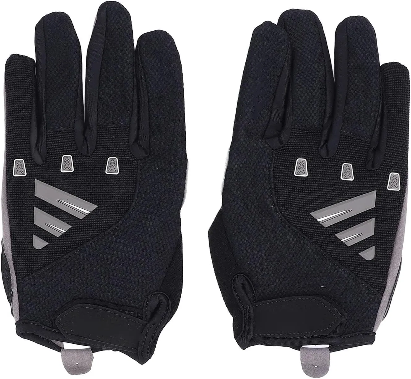 Pilipane Full Finger Cycling Gloves Shock Absorbing Touch Screen Anti Slip Workout Gloves Adjustable Wrist Size for Road Off Road Biking Outdoor Activities Elastic Fiber Cloth Microfiber
