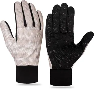 Pixel Panda Outdoor Winter Touchscreen Warm Gloves, Water Resistant Windproof Anti-Slip Sports Gloves for Cycling Driving Running Hiking Climbing Skiing Sports