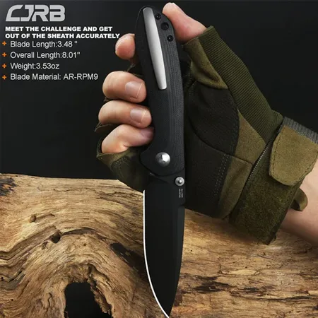 Pocket Knife Scoria (J1920) AR-RPM9 Powder Steel Black