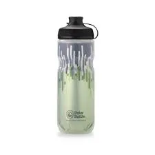 Polar Bottle Breakaway Muck Insulated, Zipper - Moss, 600ml 20oz, Surge Cap   Muckguard