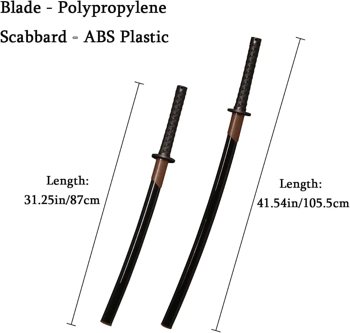 Polypropylene Sword training katana with sheath,Training Martial Sword- Practice Katana Sword