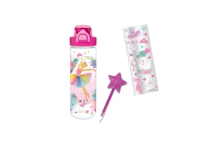 Pop-Open Water Bottle Writing Fun - Ballerina