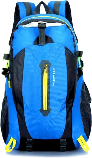 PORRASSO Hiking Backpack Waterproof Rucksack 25L Daypack Durable Backpack for Women Men Camping Climbing Travel Outdoor Sports Blue