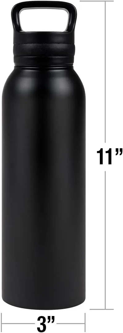 Power Rangers: Dino Fury OFFICIAL Red Ranger Character 24 oz Insulated Canteen Water Bottle, Leak Resistant, Vacuum Insulated Stainless Steel with Loop Cap