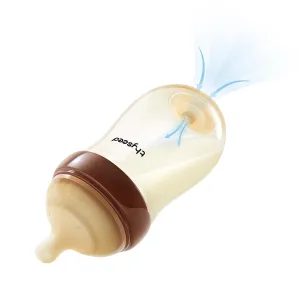 PPSU Natural Anti-Colic Baby Bottles That Mimic Breastfeeding Newborn Breast Like Nursing Bottle for Breastfed Babies Who Refuses Bottle Boy Girl Infant Formula Feeding Anti Gas 8oz/240mL 3m 