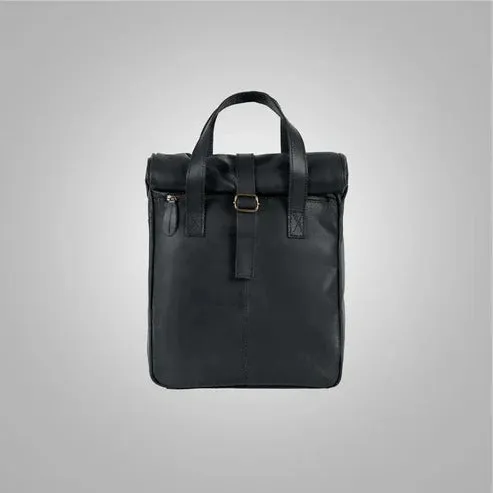 Premium Black Genuine Leather Backpack - Durable & Stylish Avanzar Leather