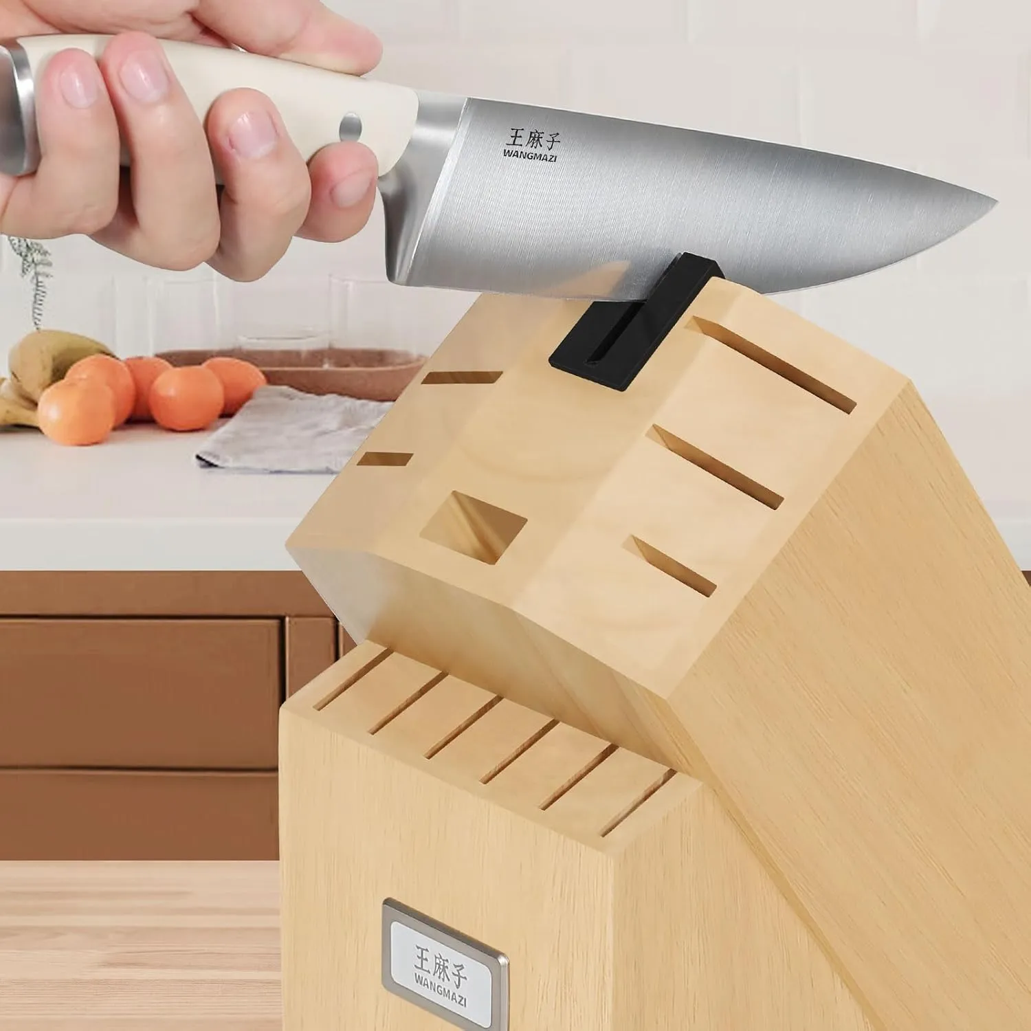 Premium Knife Set,High Carbon Stainless Steel Forged,Sharp Knives Set for Kitchen,Triple-rivet Ergonomic Handle,Hundreds Years of Masterful Craftmanship(Ivory,15PCS)