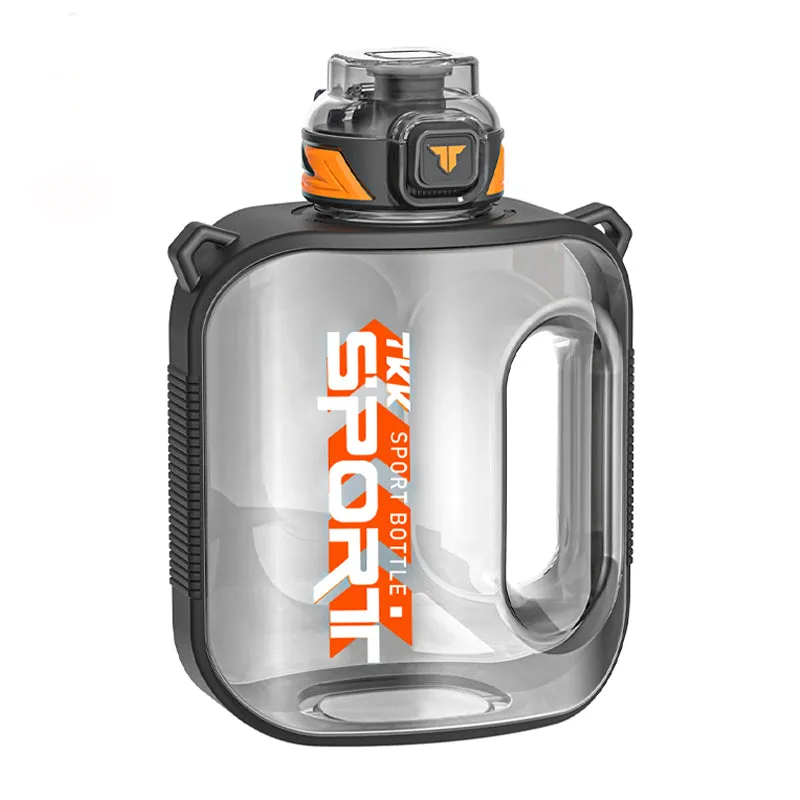 Premium Sports Water Bottle – 1/1.6/2L TRITAN Fitness Bottle, Leak-Proof, BPA-Free, Heat & Cold Resistant, Ergonomic Spout, Easy Carry Lanyard for Hiking, Gym, Outdoor Travel, and Daily Use
