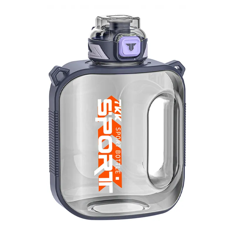 Premium Sports Water Bottle – 1/1.6/2L TRITAN Fitness Bottle, Leak-Proof, BPA-Free, Heat & Cold Resistant, Ergonomic Spout, Easy Carry Lanyard for Hiking, Gym, Outdoor Travel, and Daily Use