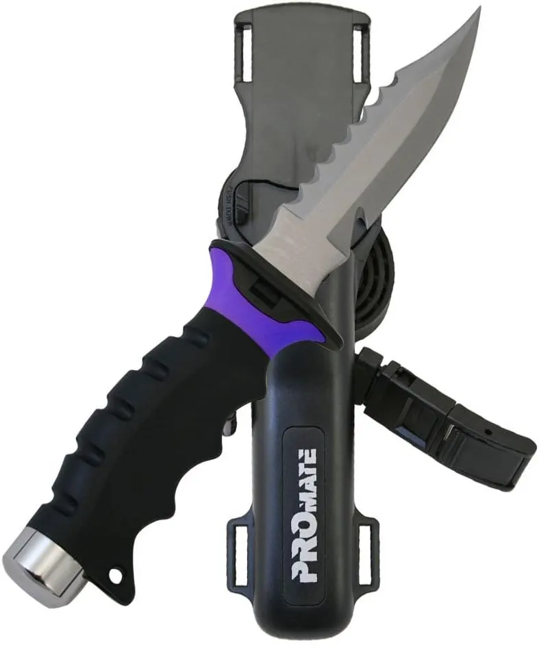Promate KF510-Purple, Sharp Tip Stainless Steel Knife