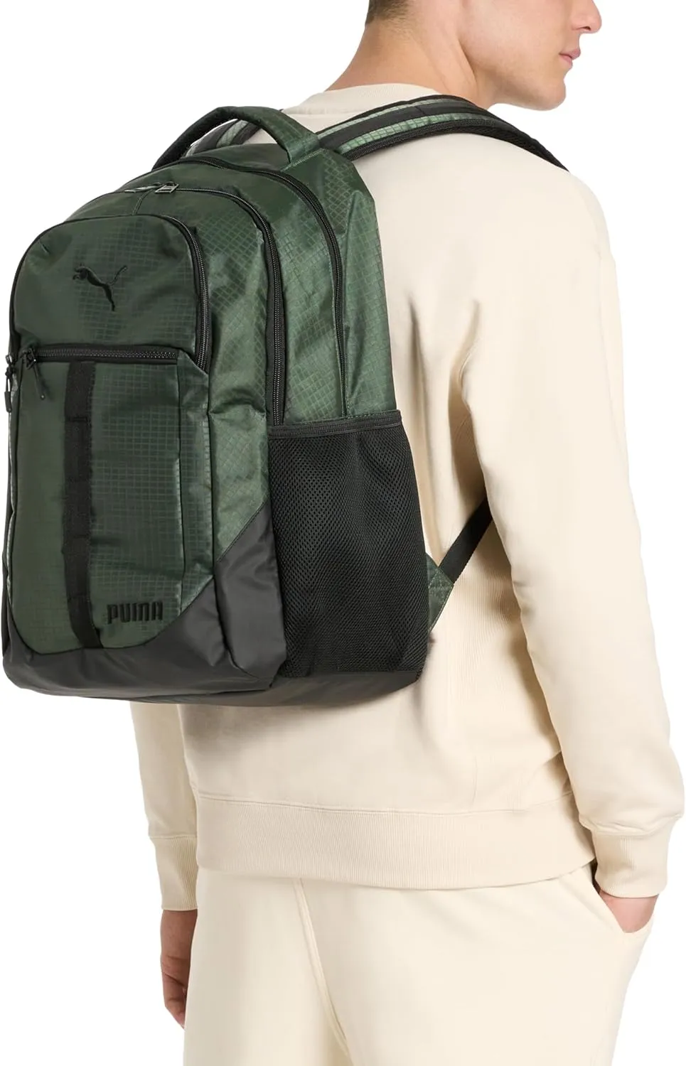 PUMA Strategy Backpack, Black/White, Large