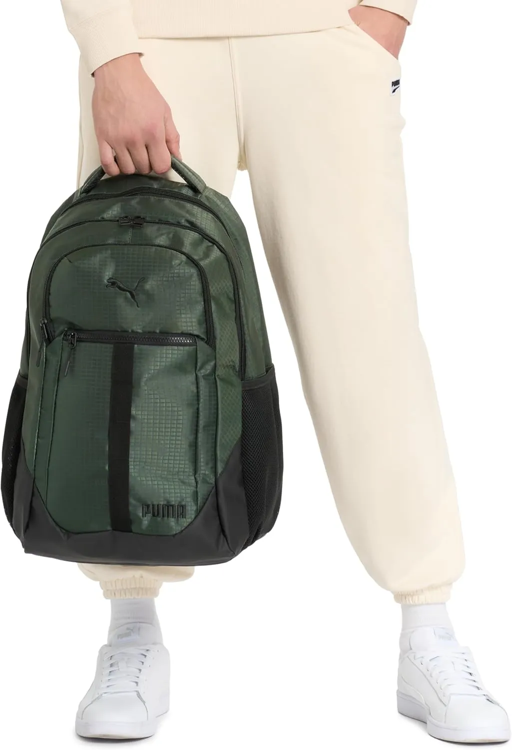 PUMA Strategy Backpack, Black/White, Large