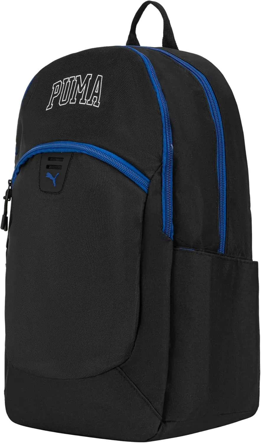 PUMA Unisex Kid's Rally Backpack, Black/Vivid Blue, Large