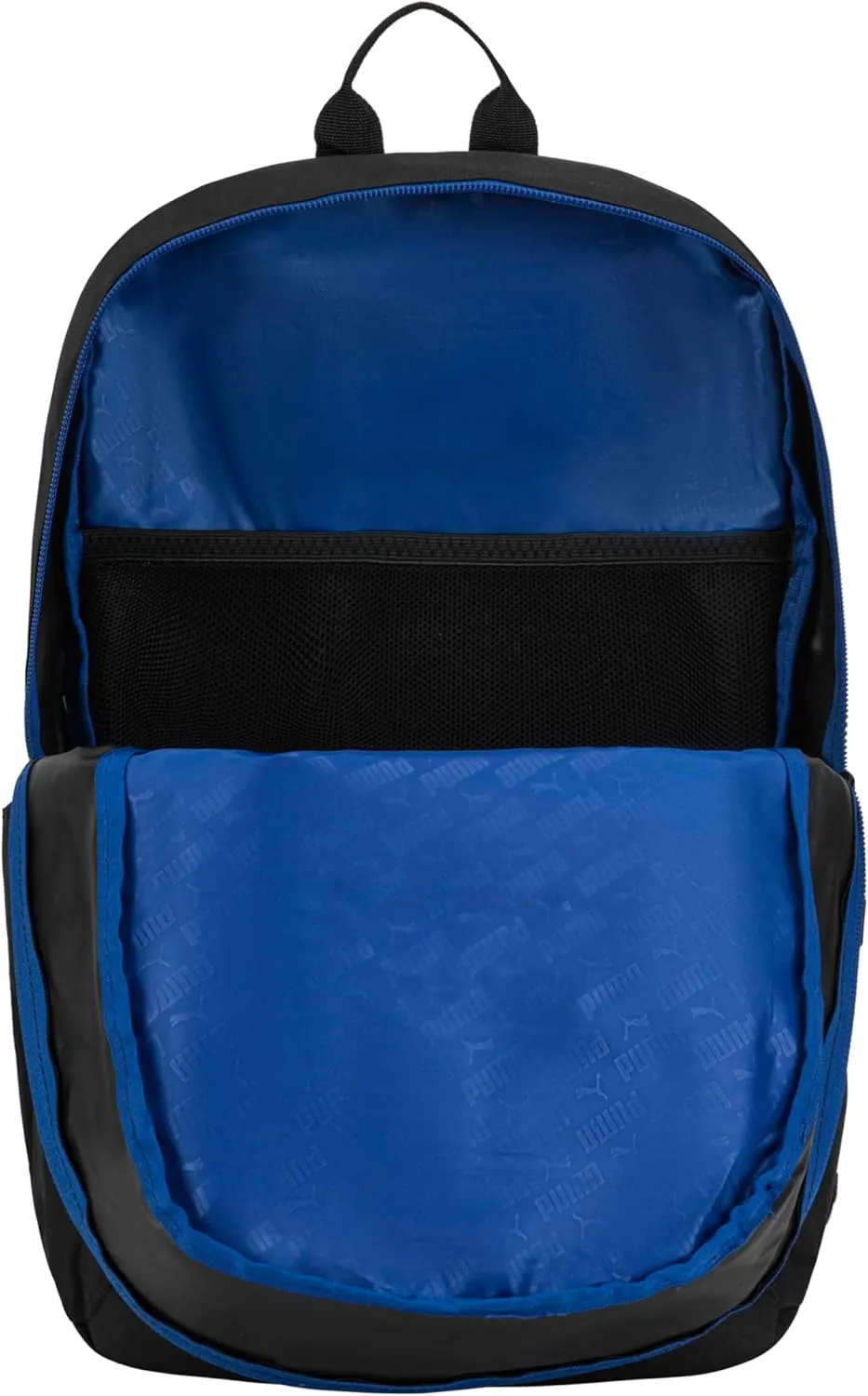 PUMA Unisex Kid's Rally Backpack, Black/Vivid Blue, Large